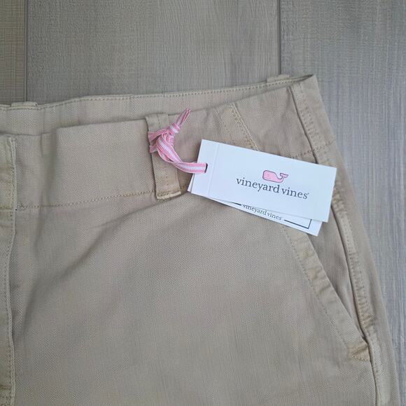 Vineyard Vines 5" Herringbone Every Day Shorts Sand Shorts Women Sz 8 - Picture 5 of 11